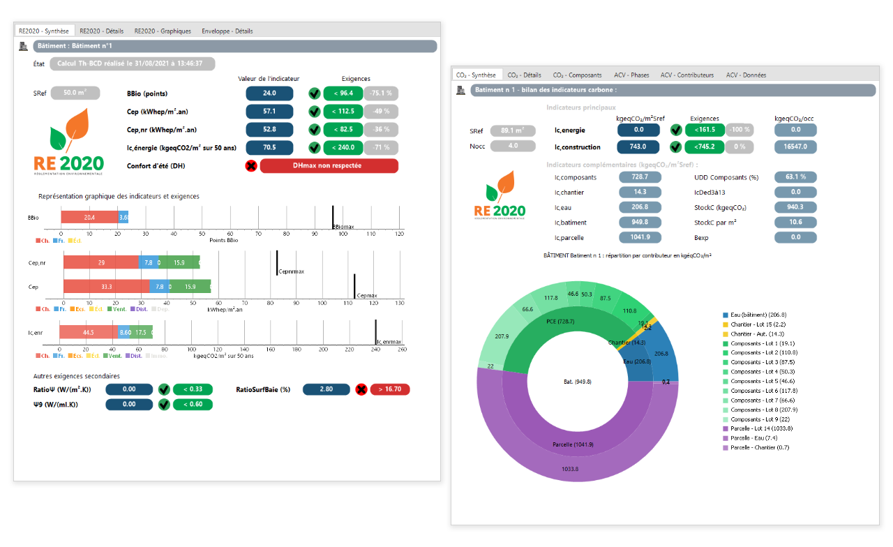 ClimaWin — synthèse RE2020 indicateurs & carbone